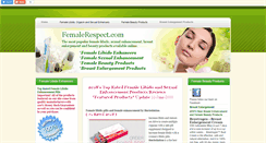 Desktop Screenshot of femalerespect.com