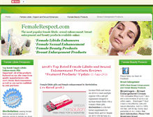 Tablet Screenshot of femalerespect.com